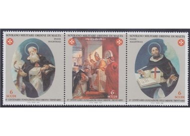 SMOM 1998 Trinitarian Order 3v MNH**