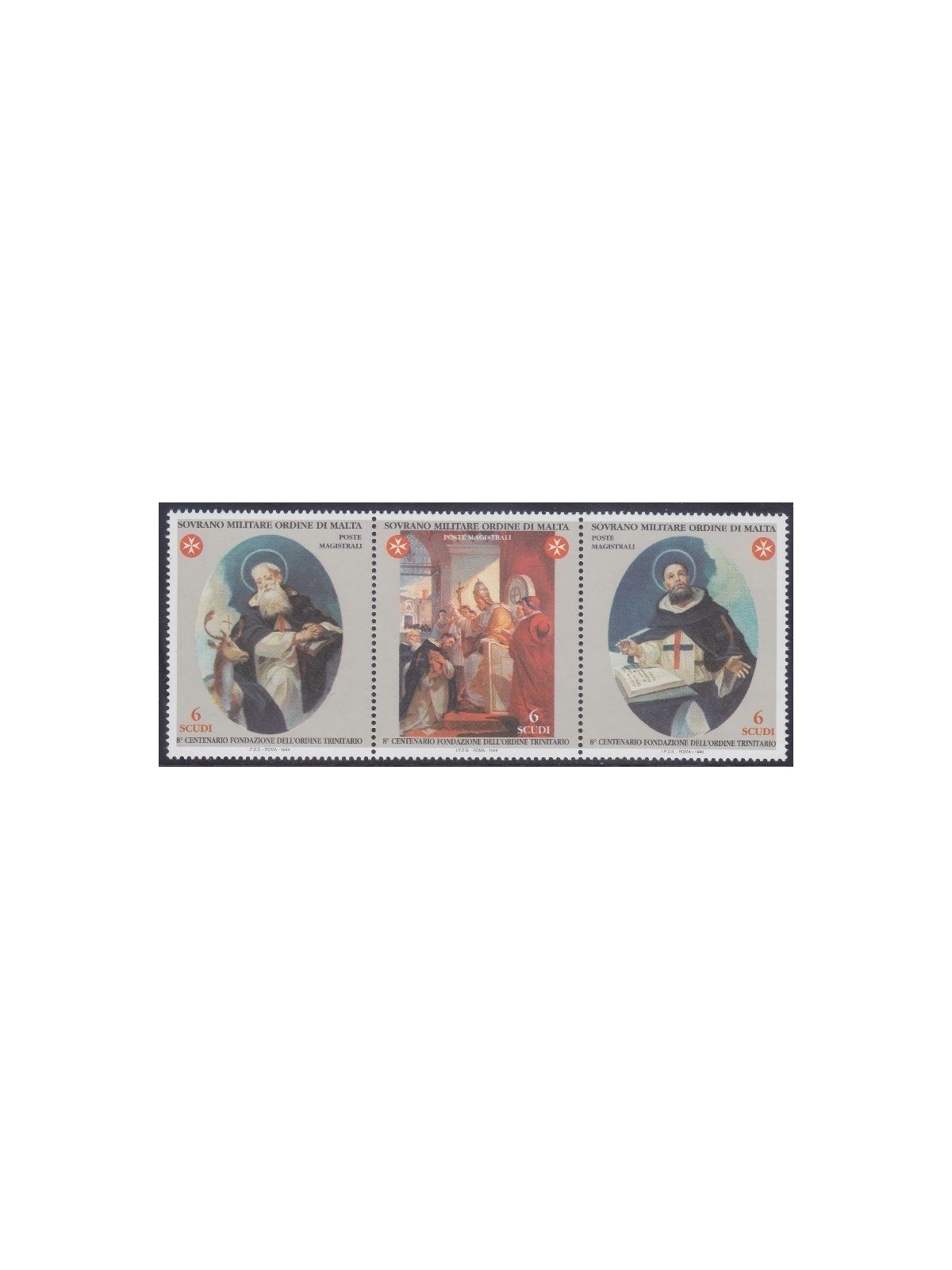 SMOM 1998 Trinitarian Order 3v MNH**