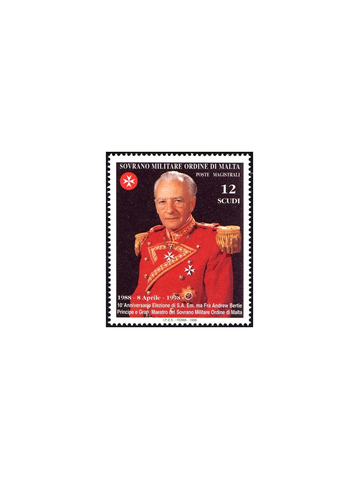SMOM 1998 Andrew Bertie MNH**