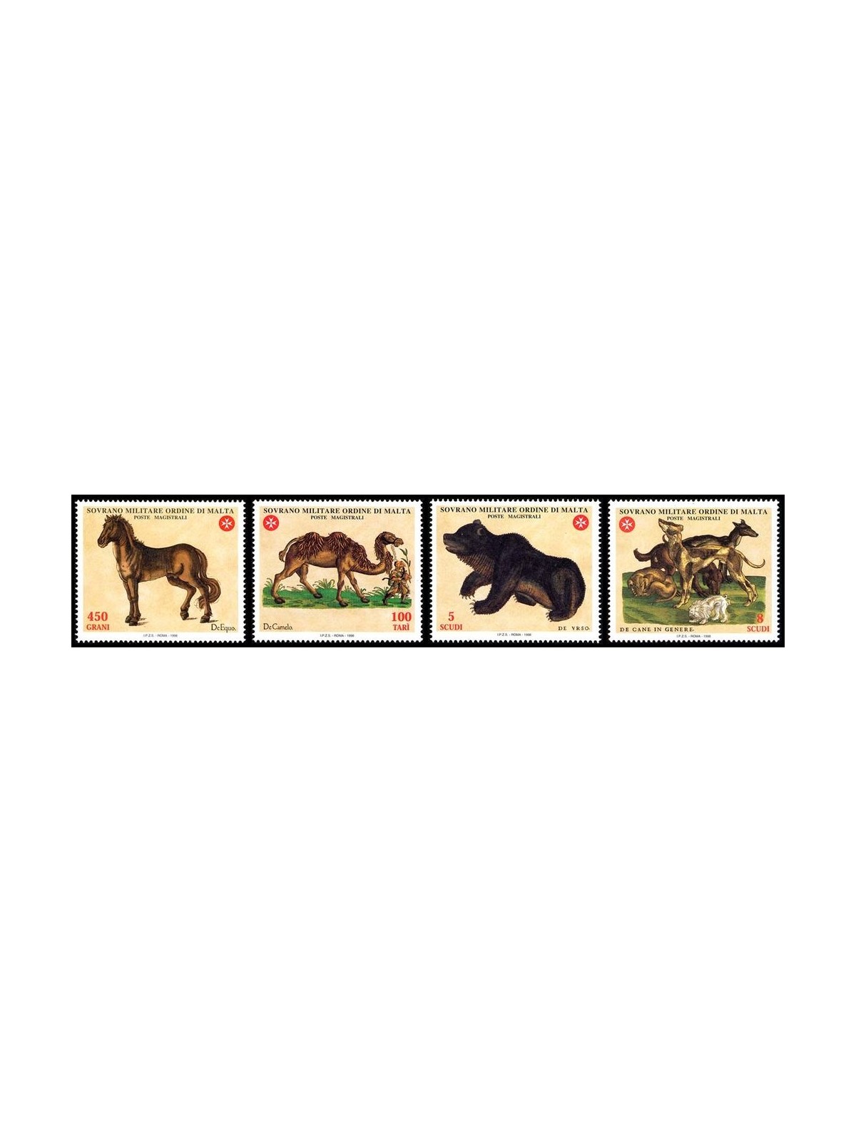 SMOM 1998 Ancient texts, 1st series 4v MNH**