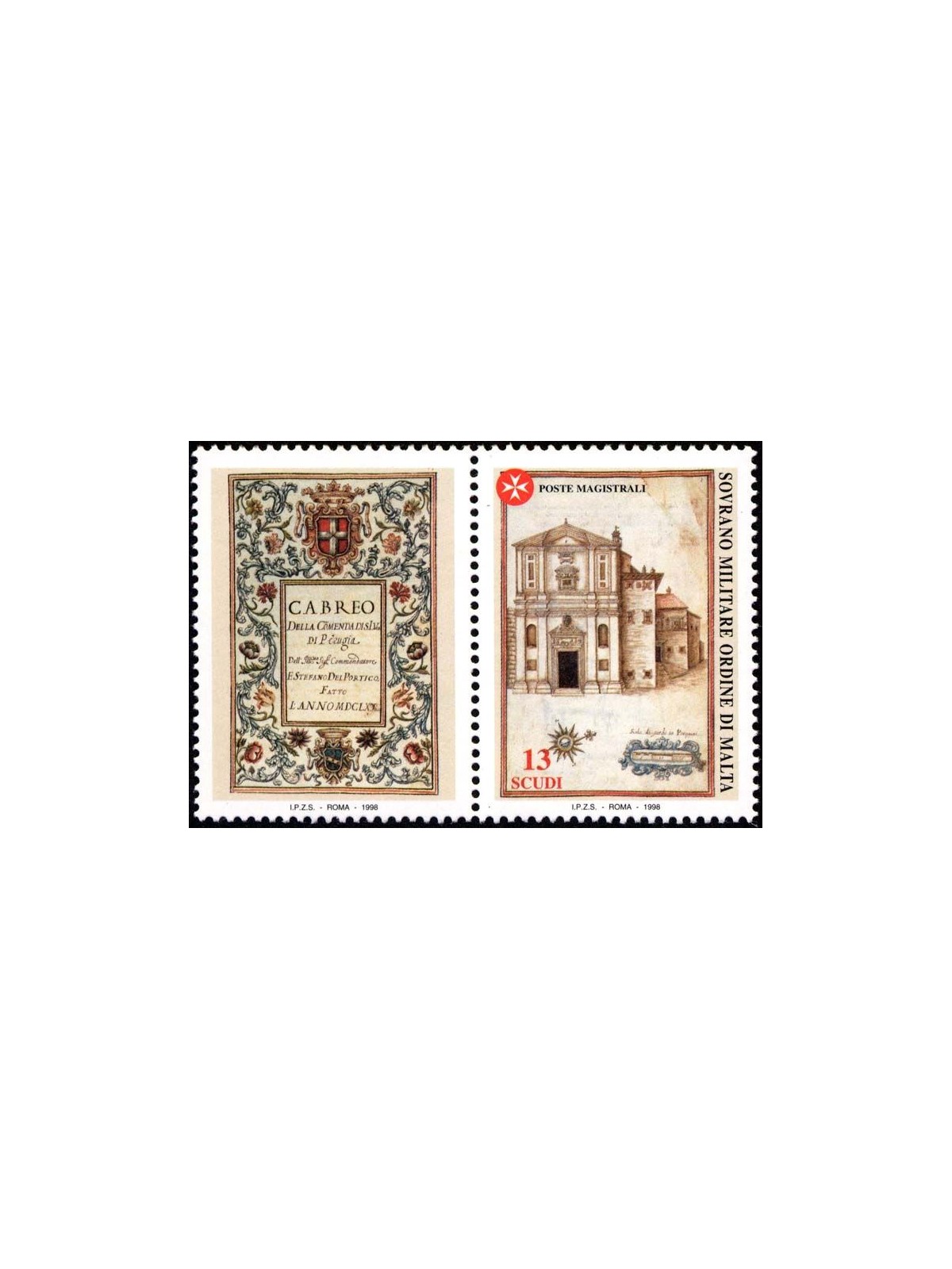 SMOM 1998 Antiche commende, 1ª serie MNH**