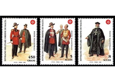 SMOM 1998 Antiche uniformi, 9ª serie 3v MNH**
