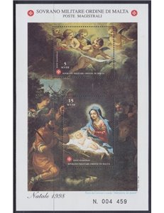 SMOM 1998 Natale BF MNH**