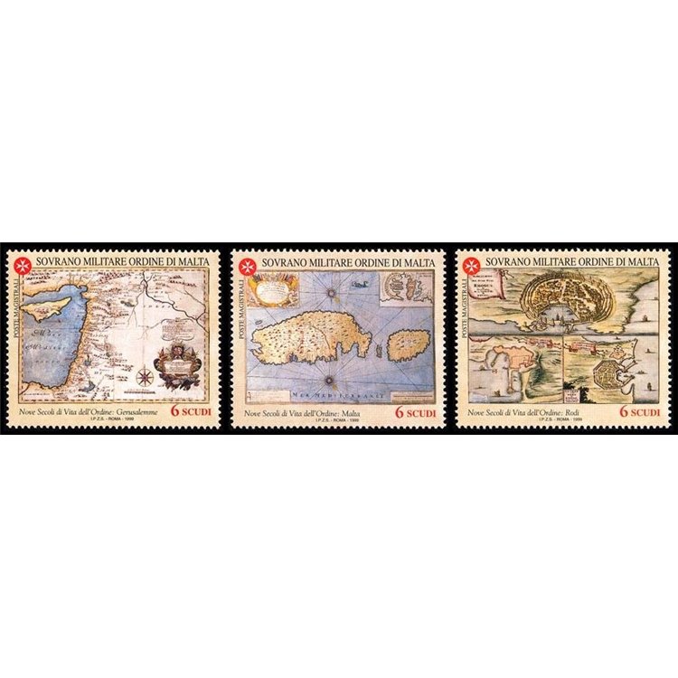 SMOM 1999 Nove secoli di vita dell'Ordine, 1ª serie 3v MNH**