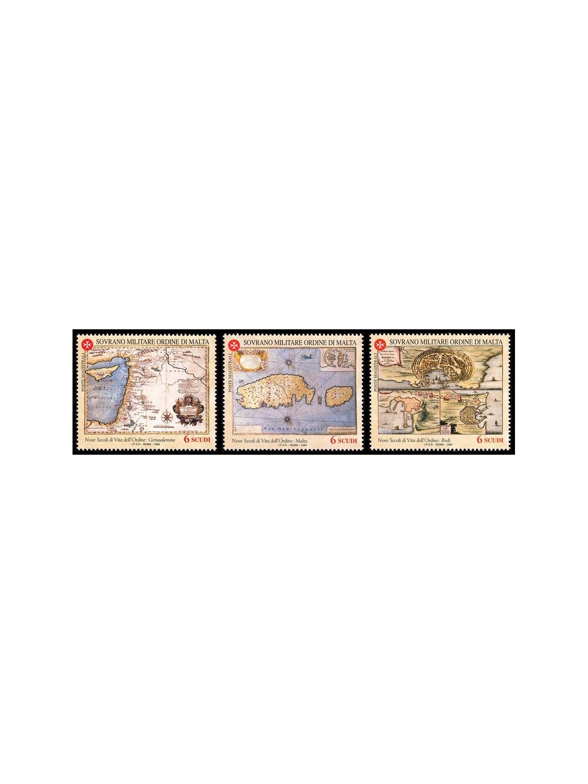 SMOM 1999 Nine centuries of life of the Order, 1st series 3v MNH**