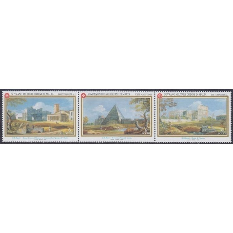SMOM 1999 Ancient views, 1st series 3v MNH**