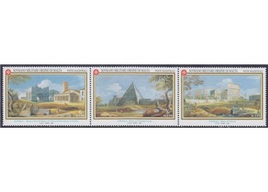 SMOM 1999 Antiche vedute, 1ª serie 3v MNH**