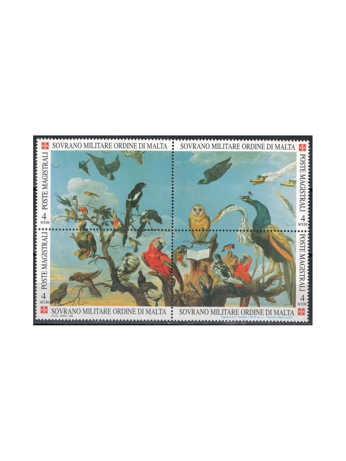 SMOM 1999 Nature and Art, 1st series 4v MNH**