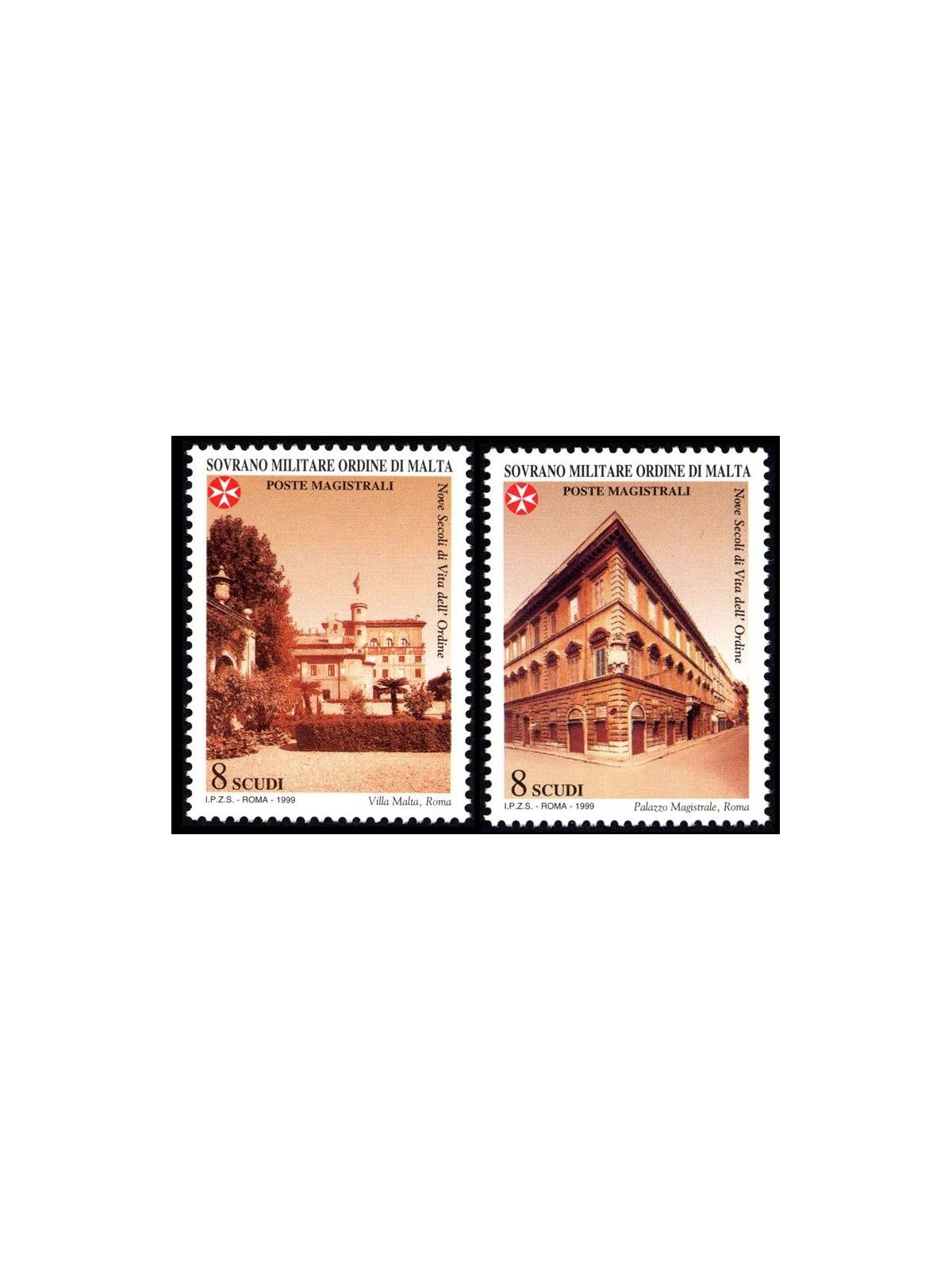 SMOM 1999 Nove secoli di vita dell'Ordine, 2ª serie 2v MNH**