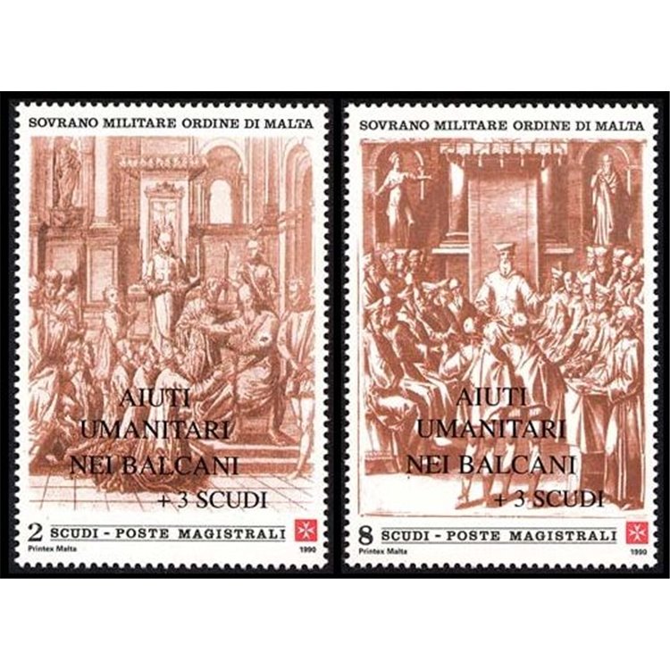 SMOM 1999 Aiuti umanitari nei Balcani 2v MNH**