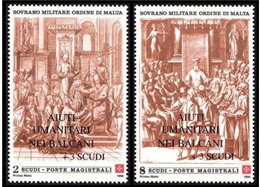 SMOM 1999 Humanitarian Aid in the Balkans 2v MNH**