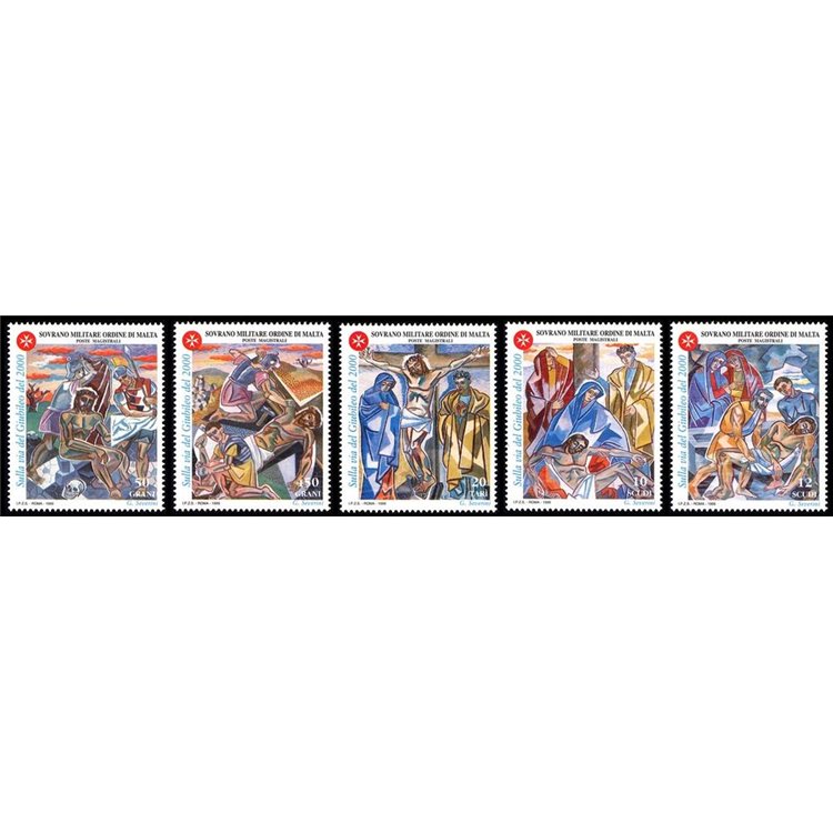 SMOM 1999 Jubilee of 2000, 3rd series 5v MNH**
