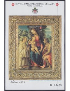 SMOM 1999 Christmas s/s MNH**