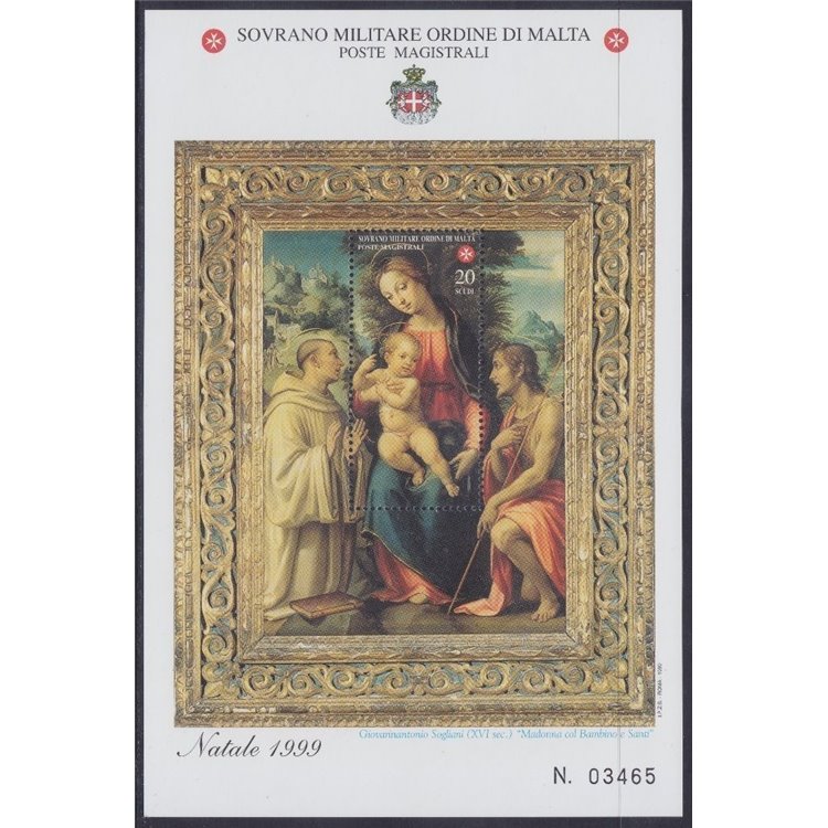 SMOM 1999 Christmas s/s MNH**