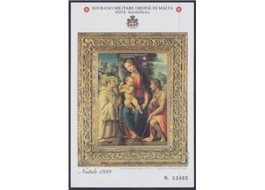 SMOM 1999 Natale BF MNH**