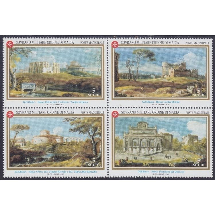 SMOM 2000 Antiche vedute, 2ª serie 4v MNH**
