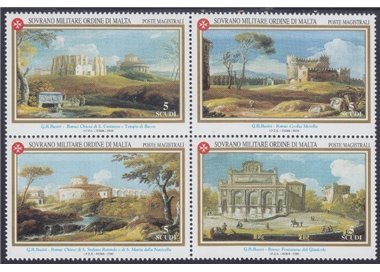 SMOM 2000 Antiche vedute, 2ª serie 4v MNH**