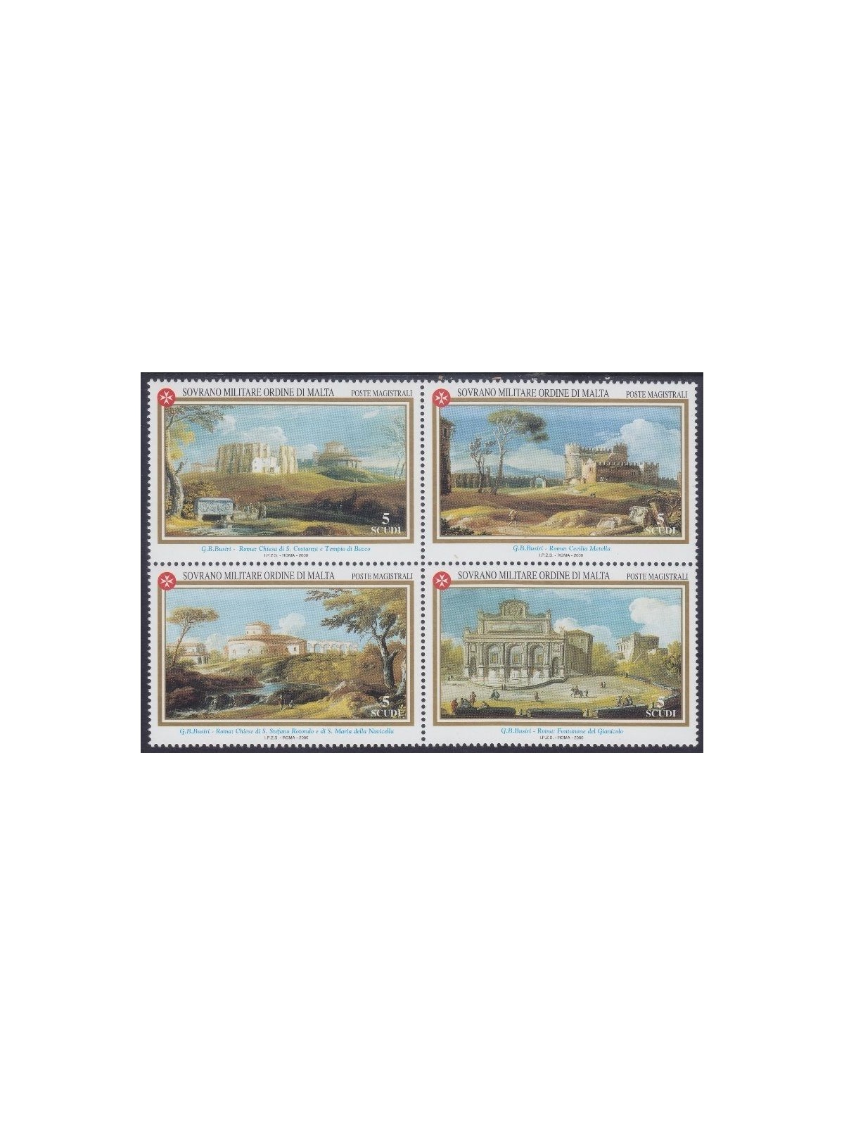SMOM 2000 Ancient views, 2nd series 4v MNH**