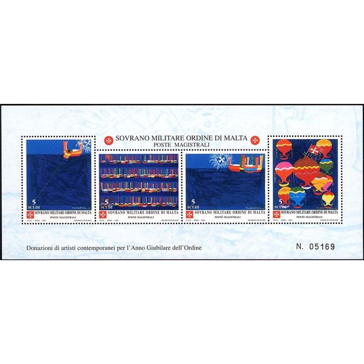 SMOM 2000 Artists' Donation s/s MNH**