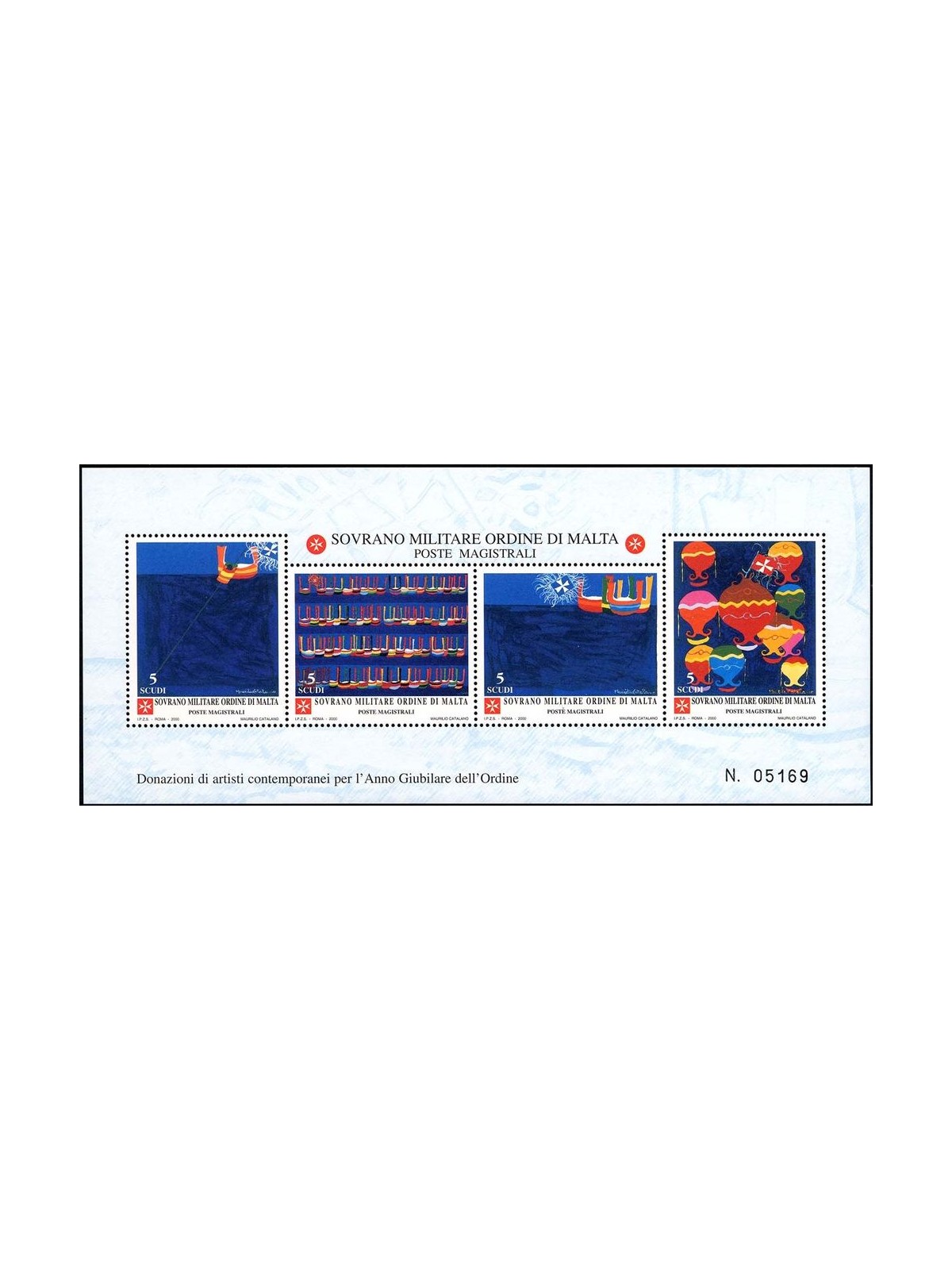 SMOM 2000 Donazione di artisti BF MNH**