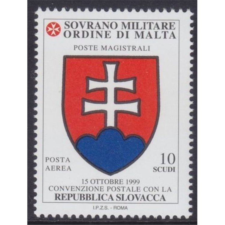 SMOM 2000 Postal Agreement with Slovakia MNH**