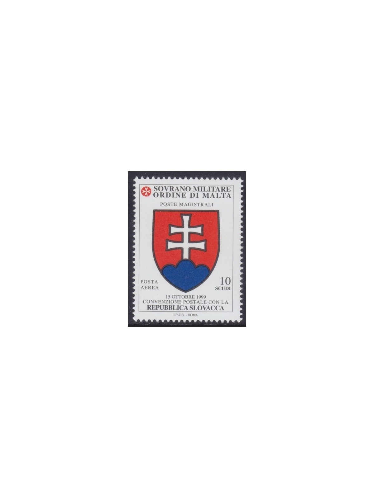 SMOM 2000 Convenzione postale con Slovacchia MNH**