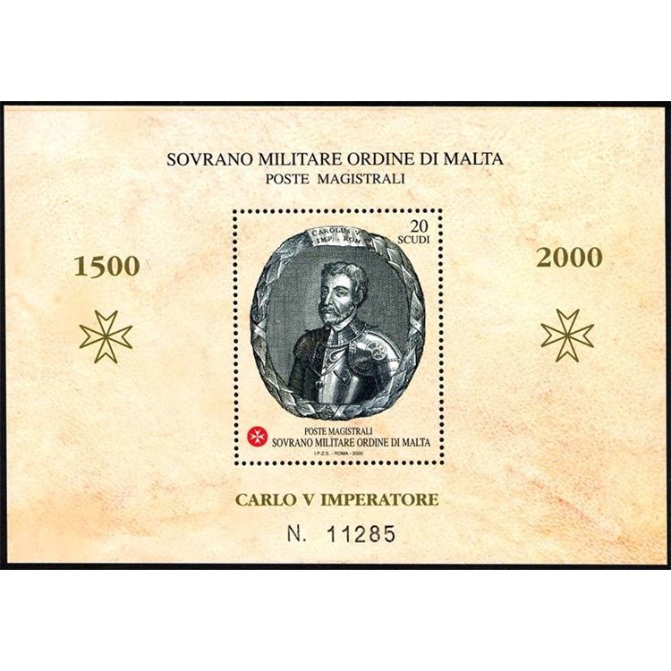 SMOM 2000 Charles V s/s MNH**