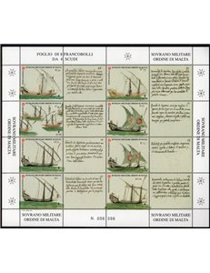 SMOM 2000 History of the Navy, 4th series 8v in sheet MNH**