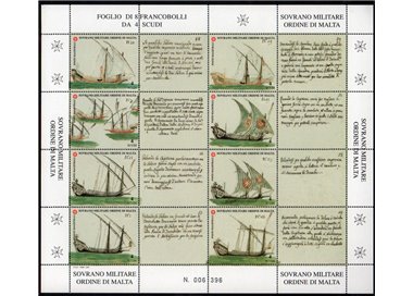 SMOM 2000 Storia della marina, 4ª serie 8v in foglietto MNH**