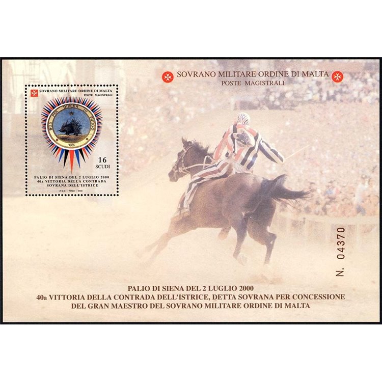 SMOM 2000 Palio di Siena BF MNH**