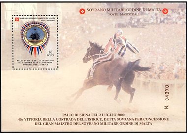 SMOM 2000 Palio di Siena BF MNH**