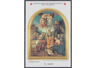 SMOM 2000 Christmas s/s MNH**