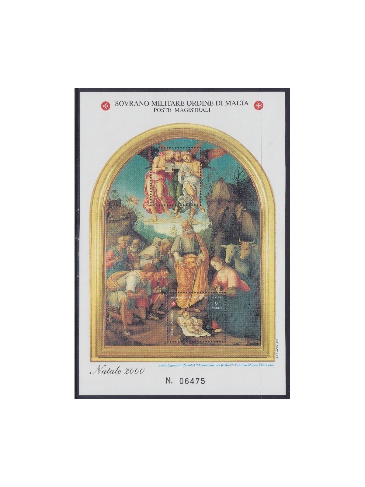 SMOM 2000 Natale BF MNH**
