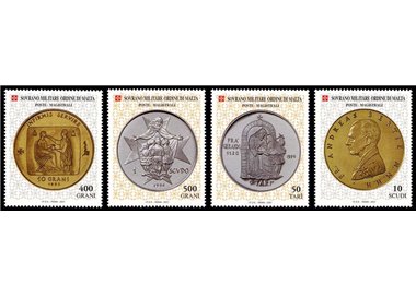 SMOM 2001 Coins, 1st series 4v MNH**