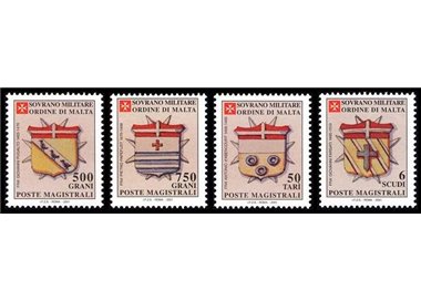 SMOM 2001 Stemmi dei Gran Priori, 4ª serie 4v MNH**
