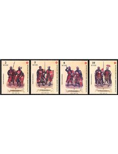 SMOM 2001 Costumes and uniforms, 1st series 4v MNH**