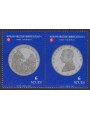 SMOM 2001 Monete, 2ª serie 2v MNH**