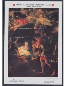 SMOM 2001 Christmas s/s MNH**