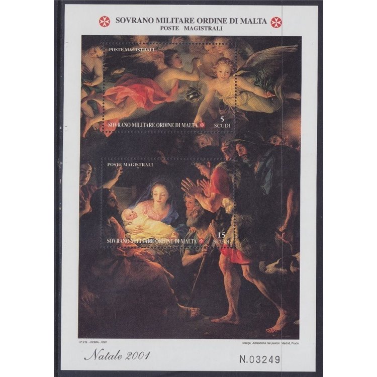 SMOM 2001 Natale BF MNH**