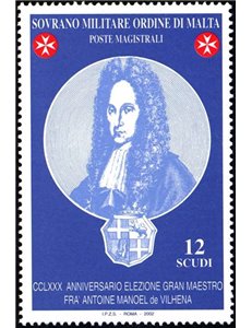 SMOM 2002 Antoine Manoel De Vilhena MNH**