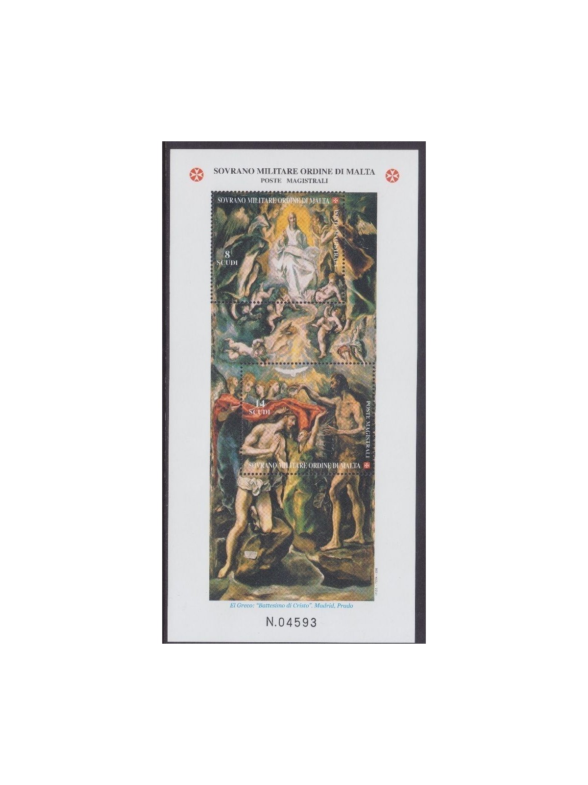 SMOM 2002 San Giovanni Battista BF MNH**