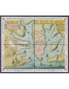 SMOM 2002 Ancient Geographical Tables, 1st series 4v MNH**