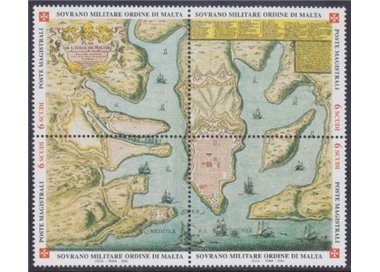 SMOM 2002 Antiche Tavole Geografiche, 1ª serie 4v MNH**