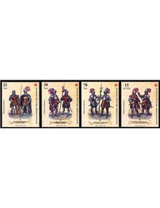 SMOM 2002 Costumi e uniformi, 2ª serie 4v MNH**