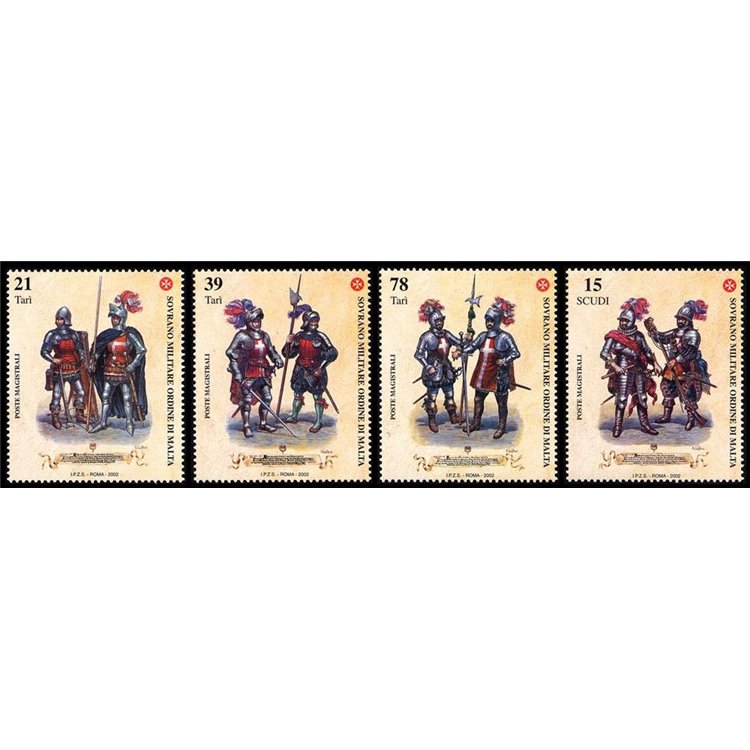 SMOM 2002 Costumi e uniformi, 2ª serie 4v MNH**