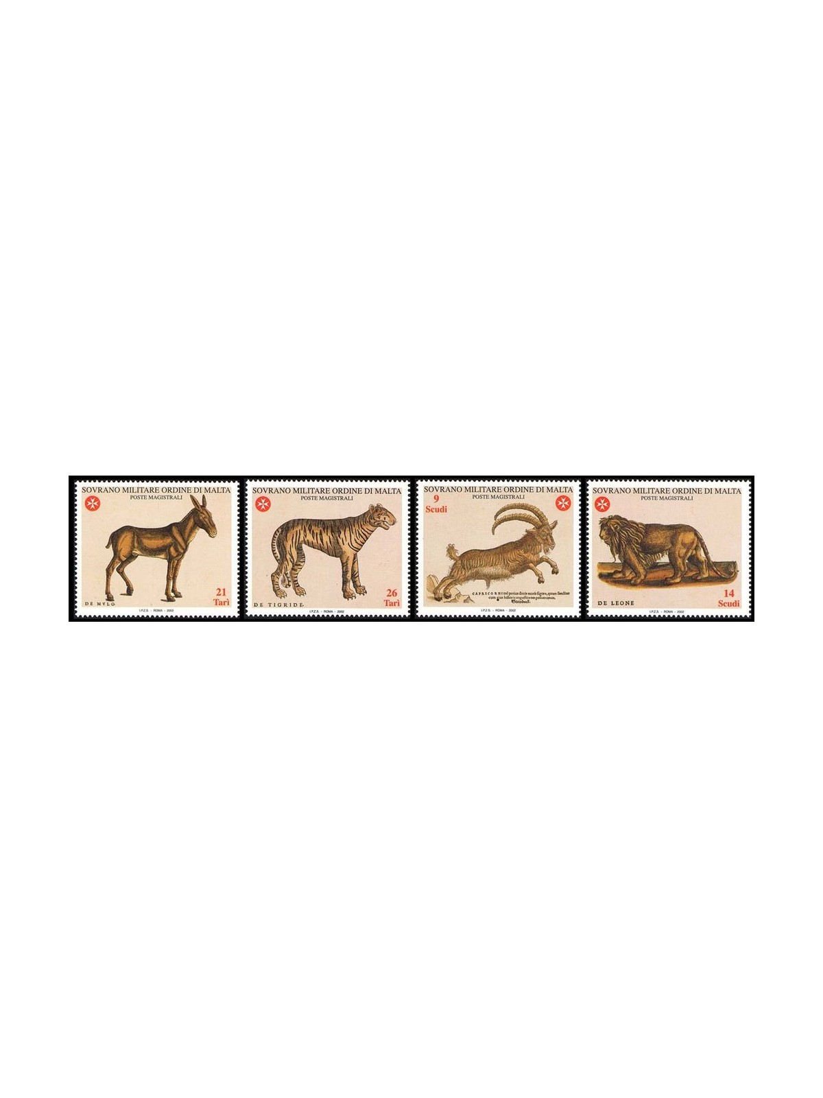 SMOM 2002 Ancient texts, 3rd series 4v MNH**