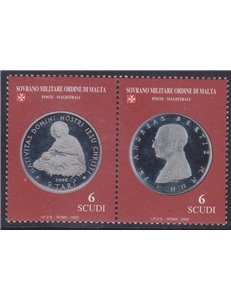 SMOM 2002 Monete (3ª serie) 2v MNH**