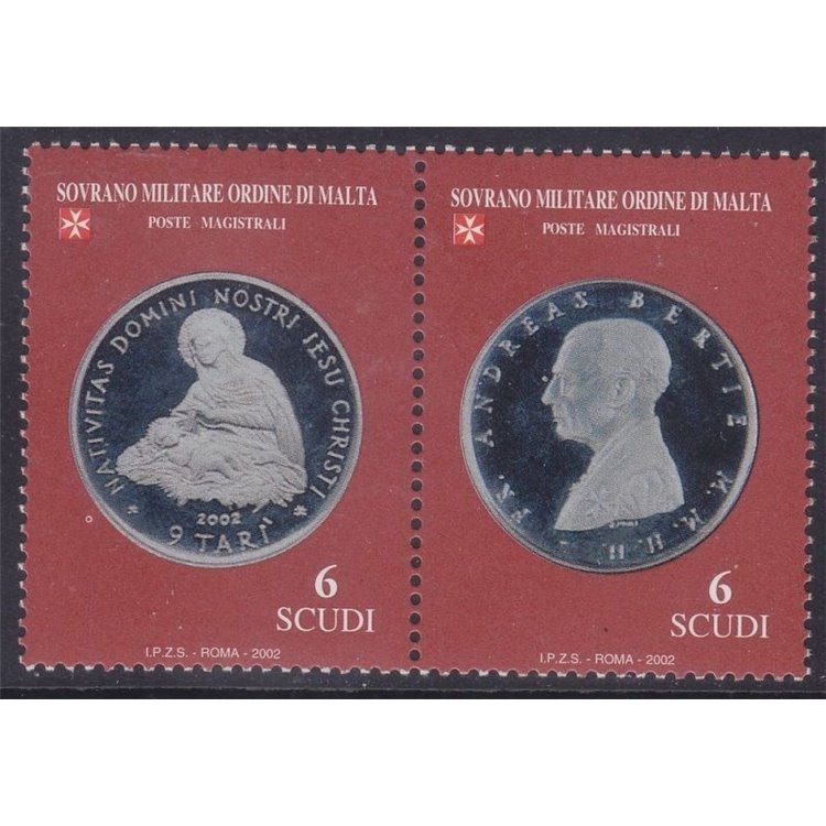 SMOM 2002 Monete (3ª serie) 2v MNH**