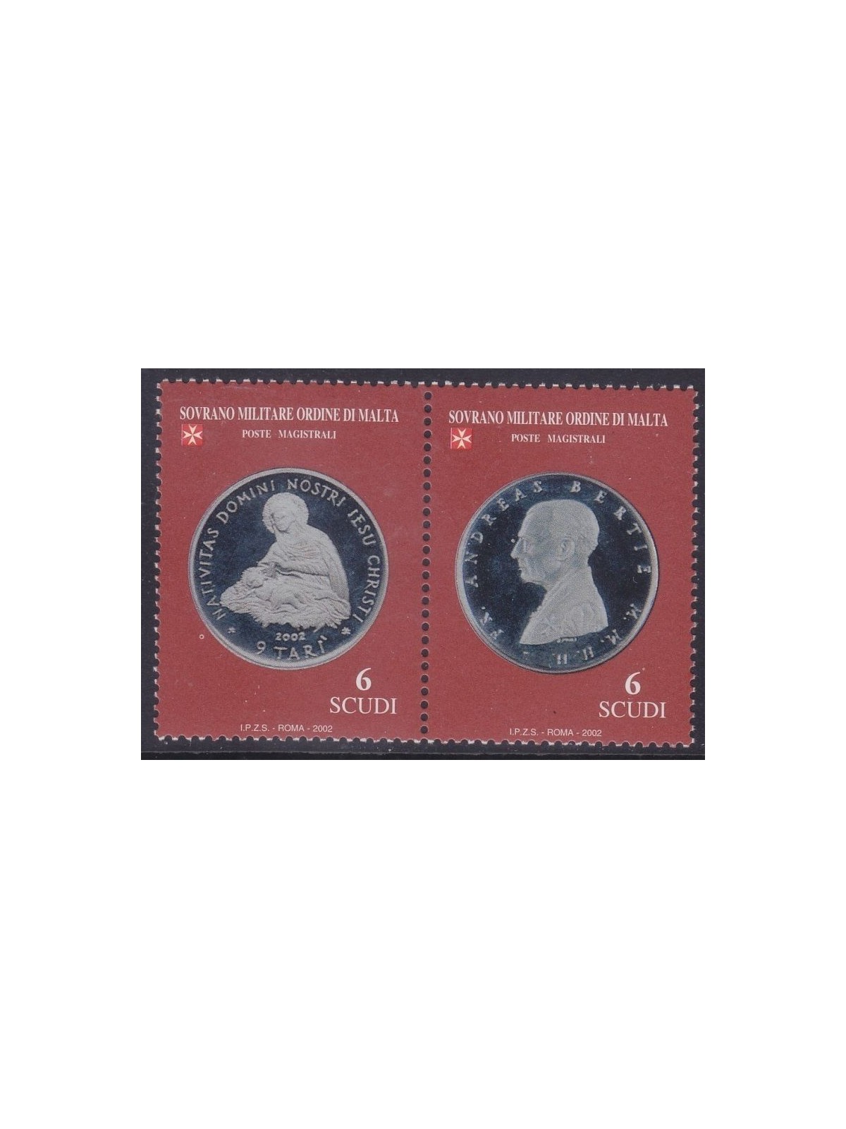 SMOM 2002 Coins (3rd series) 2v MNH**