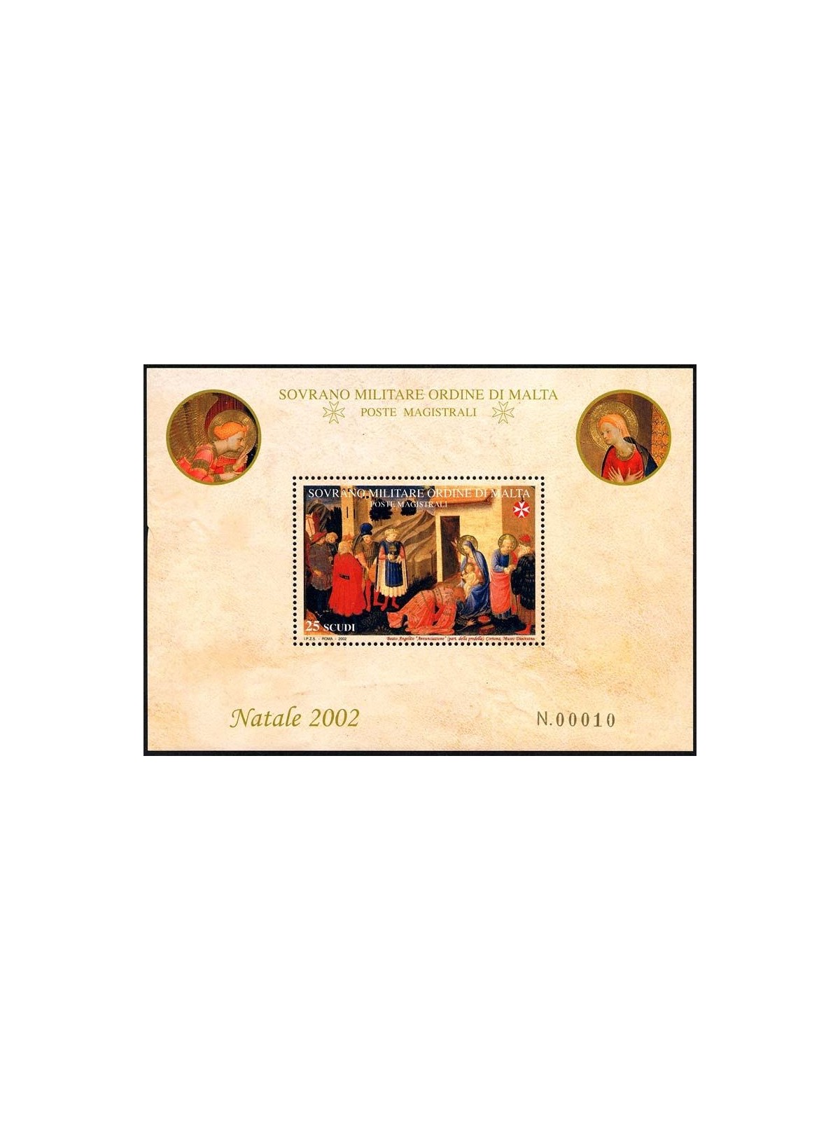 SMOM 2002 Natale BF MNH**